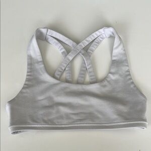 Ivivva by Lululemon White Crisscross Back Bralette